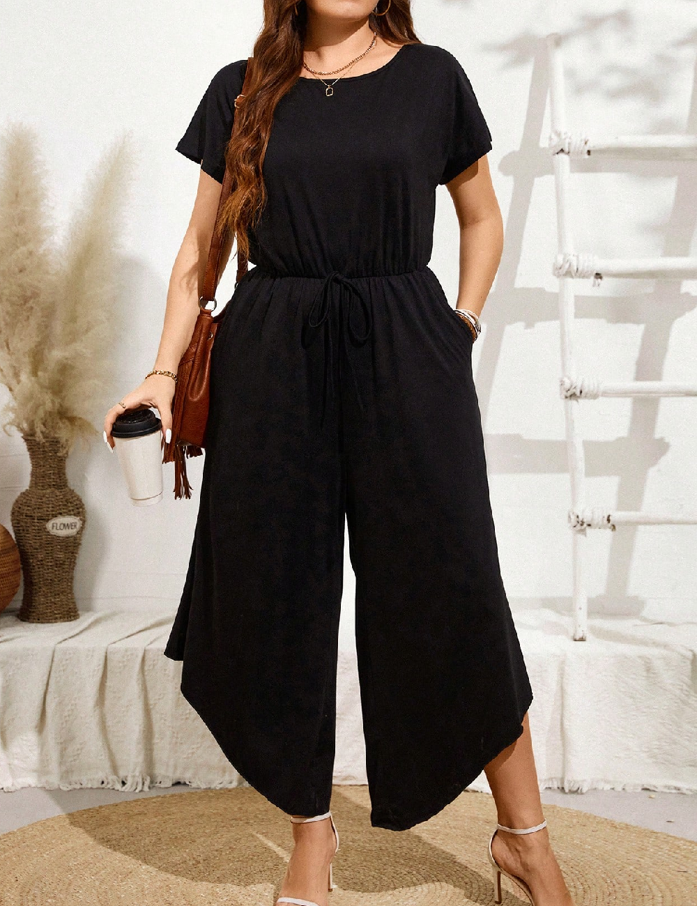 Salopeta SHEIN CURVE, negru