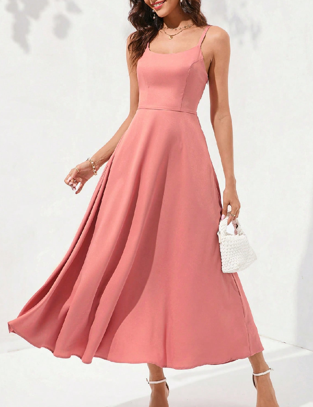 Rochie lunga SHEIN, roz