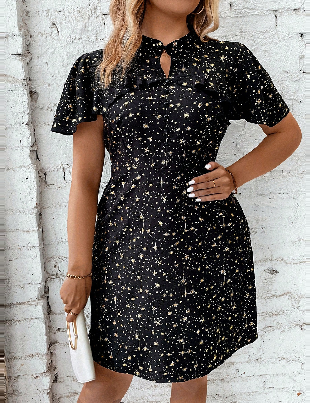 Rochie scurta SHEIN CURVE, negru