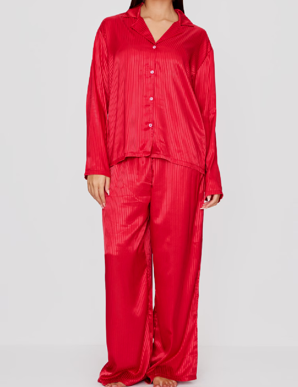 Pijama PrettyLittleThing, rosu