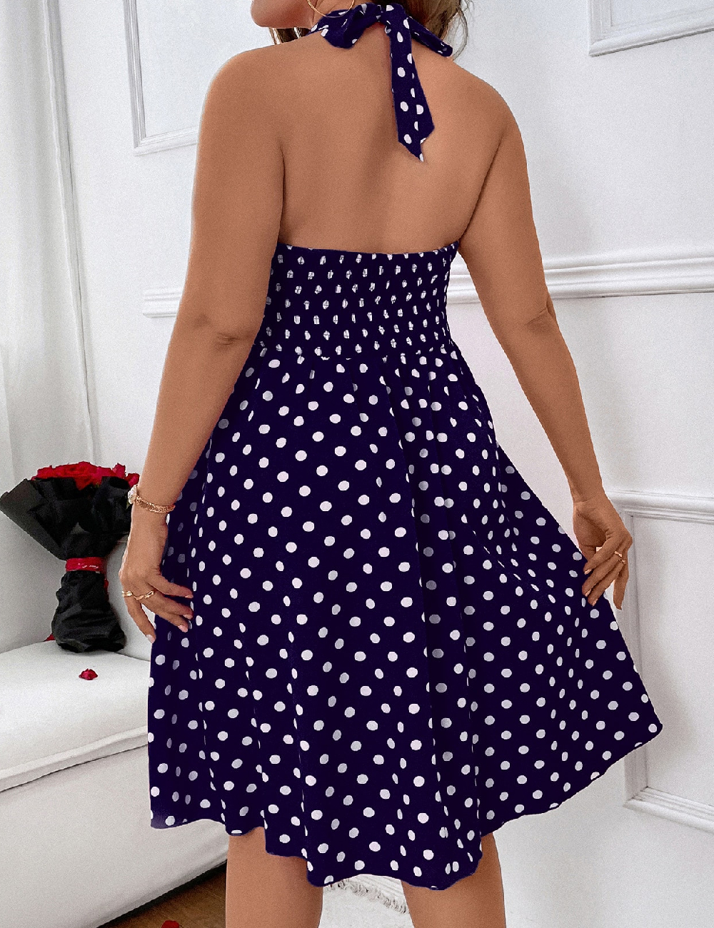Rochie medie SHEIN CURVE, bleumarin - 1 | YEO