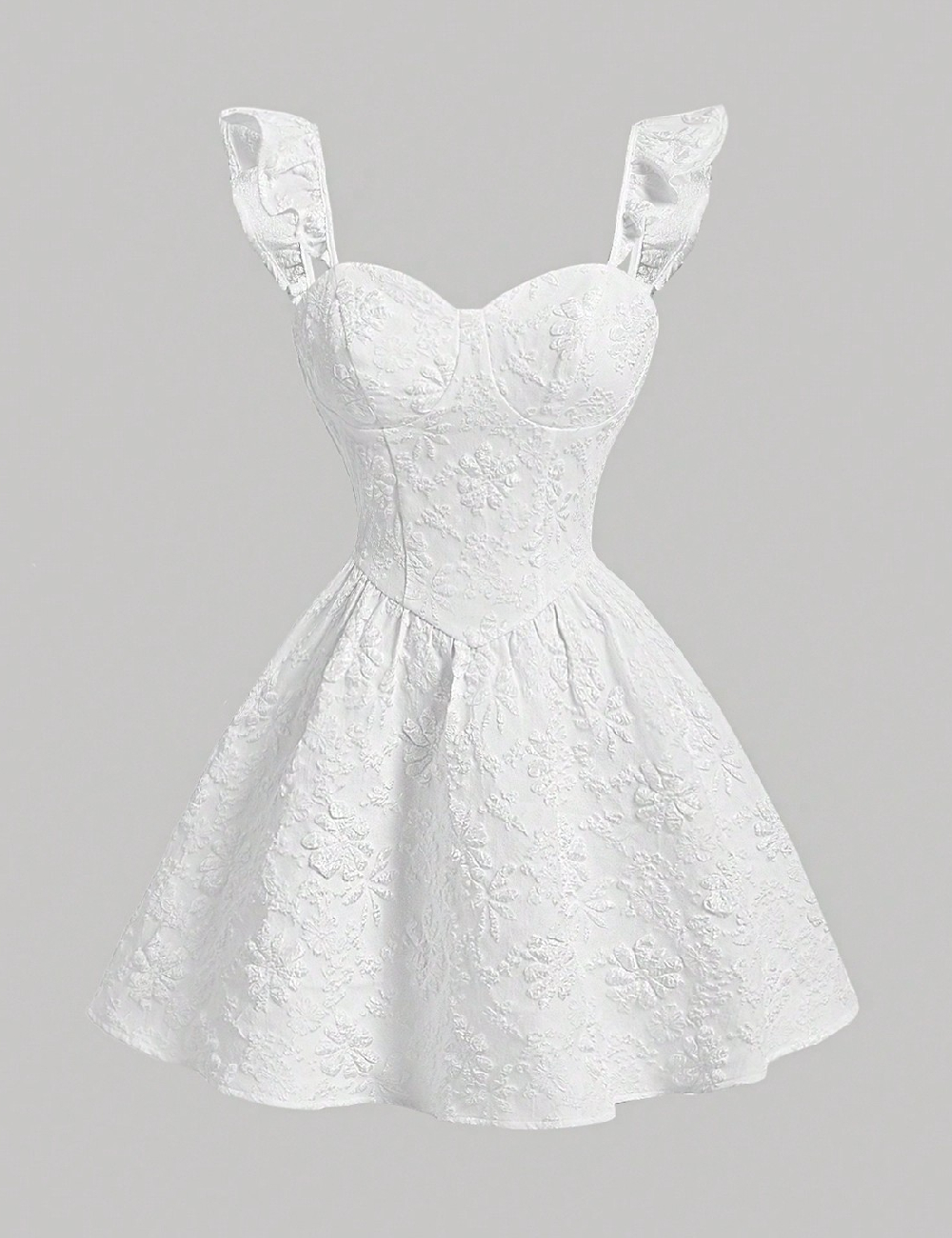 Rochie scurta SHEIN CURVE, alb