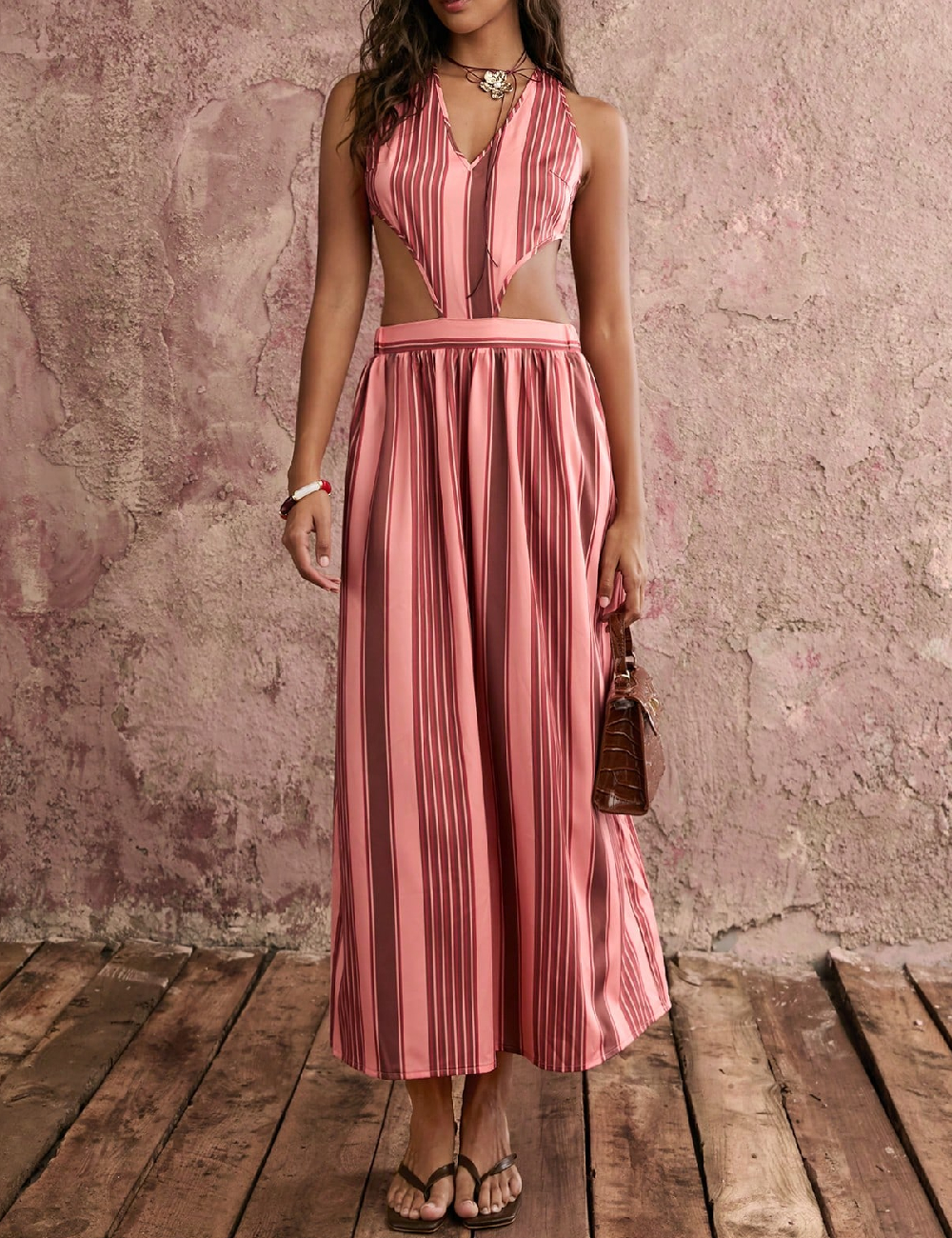 Rochie lunga SHEIN, roz