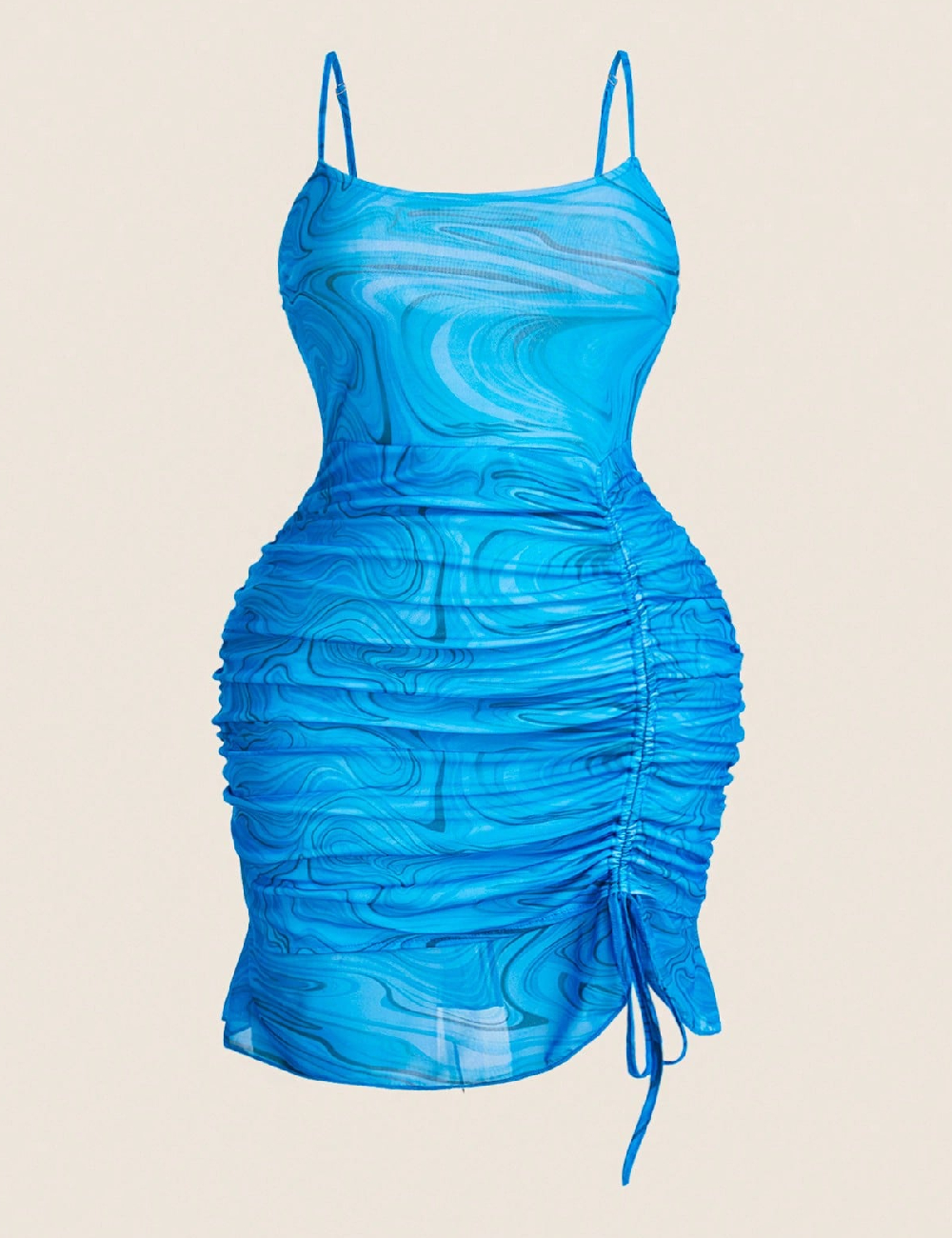 Rochie scurta SHEIN CURVE, albastru