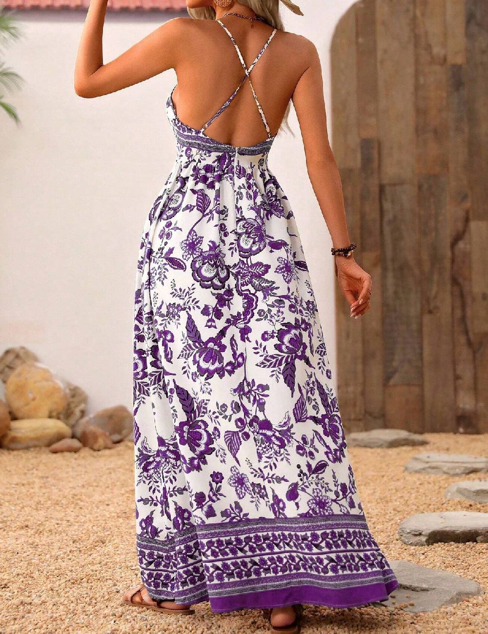 Rochie lunga SHEIN, mov - 1 | YEO