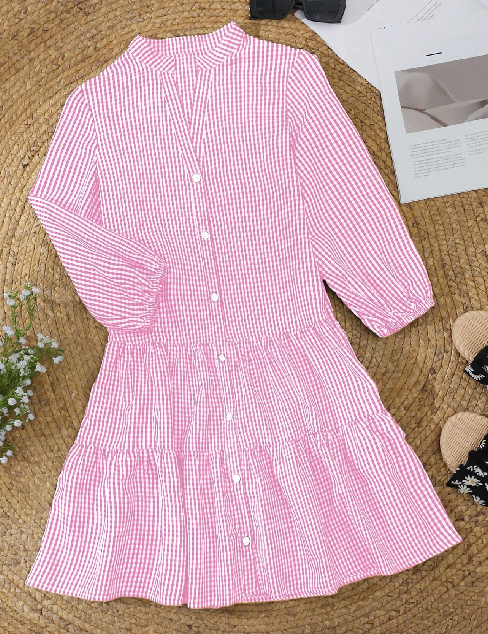 Rochie scurta SHEIN, roz
