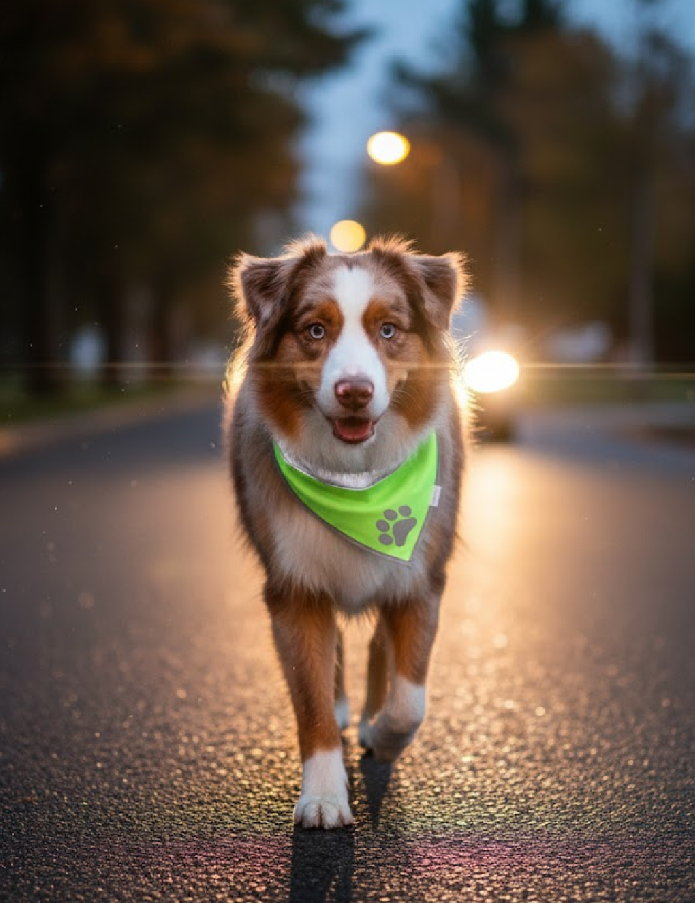 Bandana pentru caini Pets Dreamteam, verde