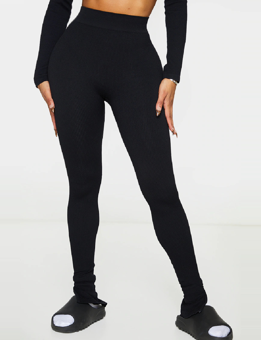 Colanti PRETTYLITTLETHING, negru