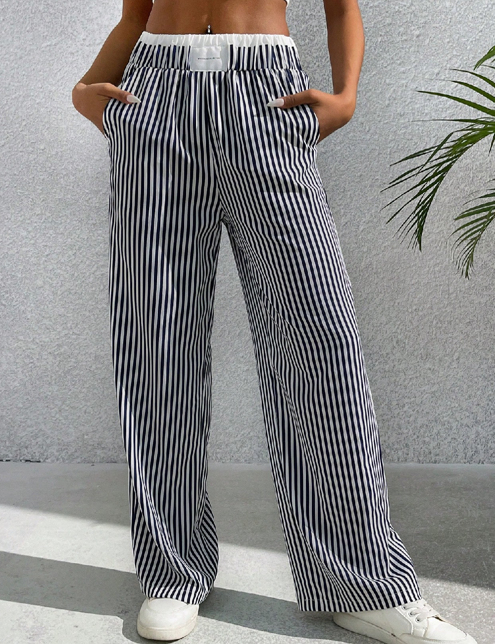Pantaloni SHEIN, albastru