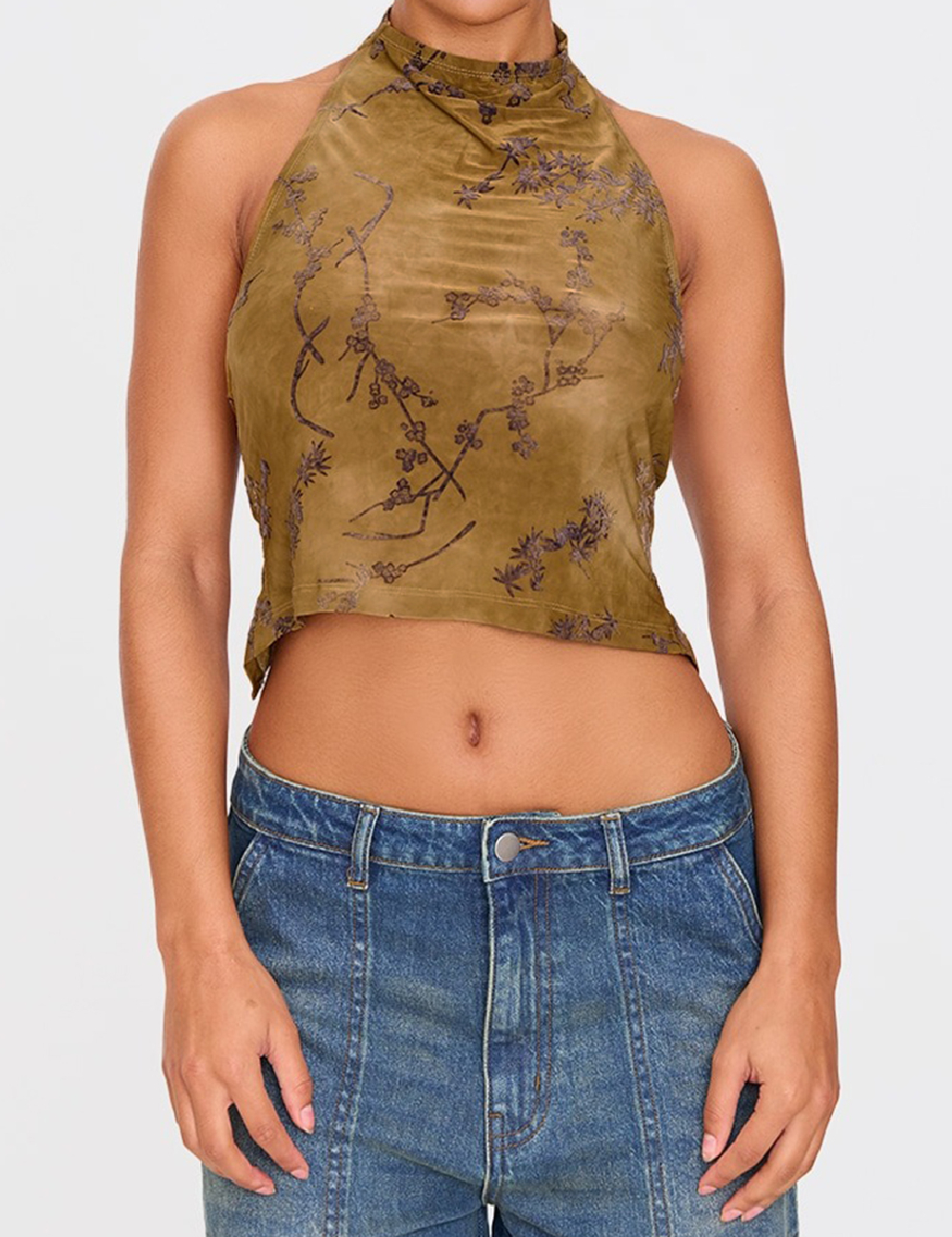 Top PRETTYLITTLETHING, verde