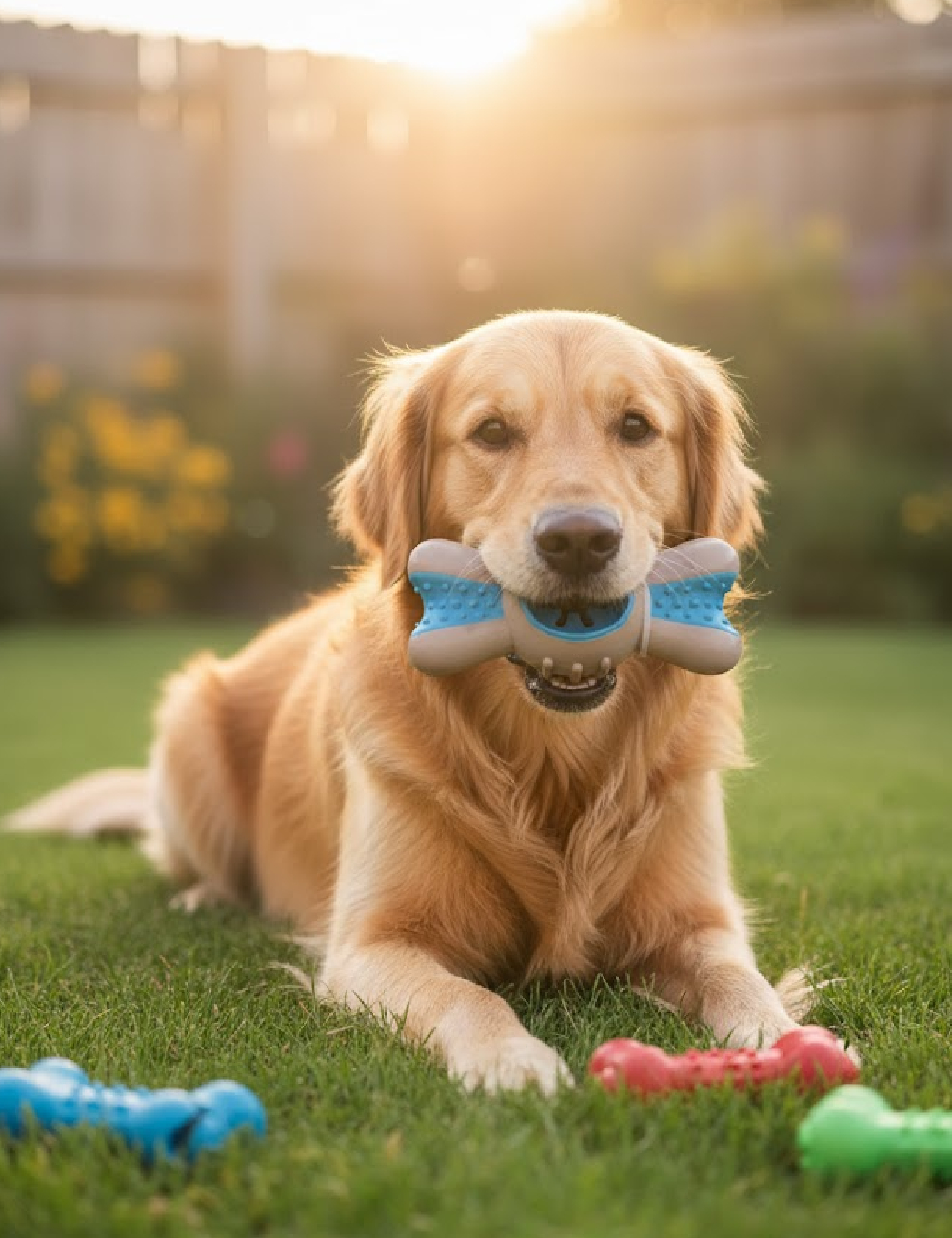 Jucarie pentru caini Beasty, gri/albastru