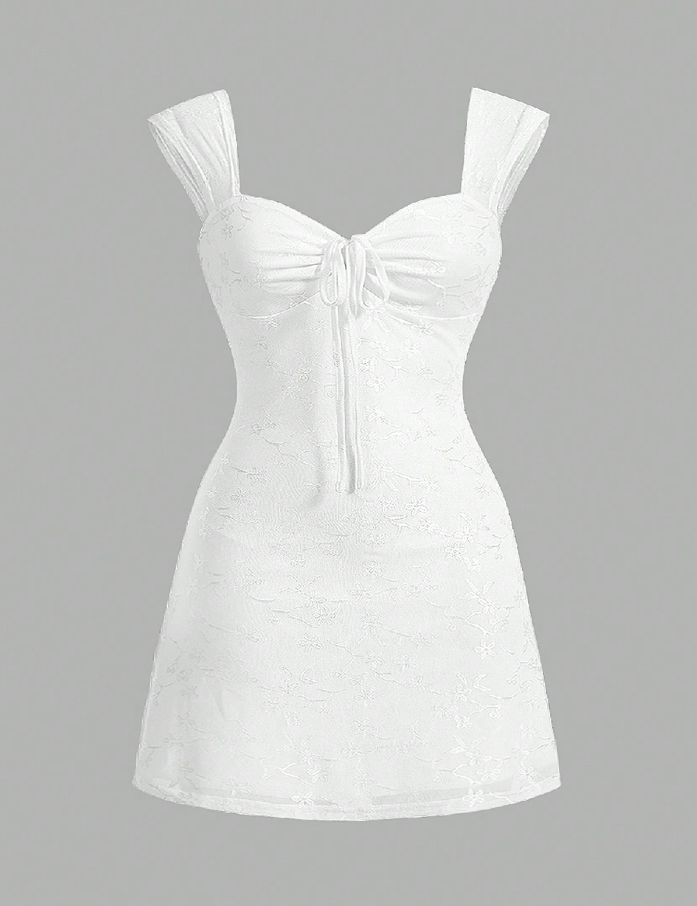 Rochie scurta SHEIN CURVE, alb