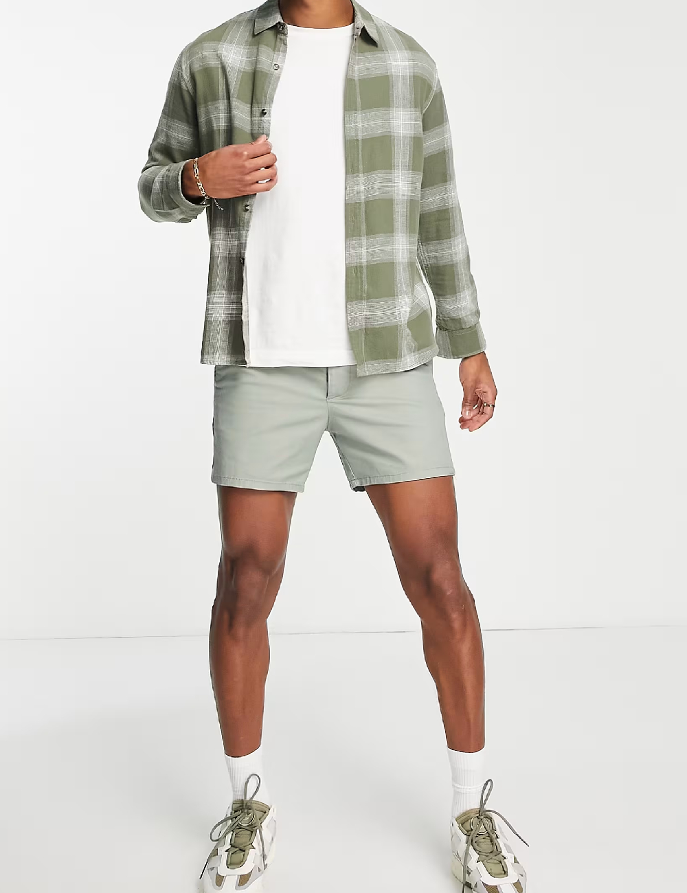 Pantaloni scurti ASOS, verde deschis