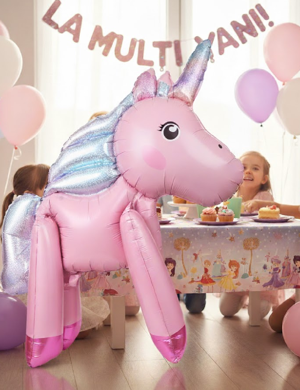 Balon Unicorn 100 cm AVEC, roz