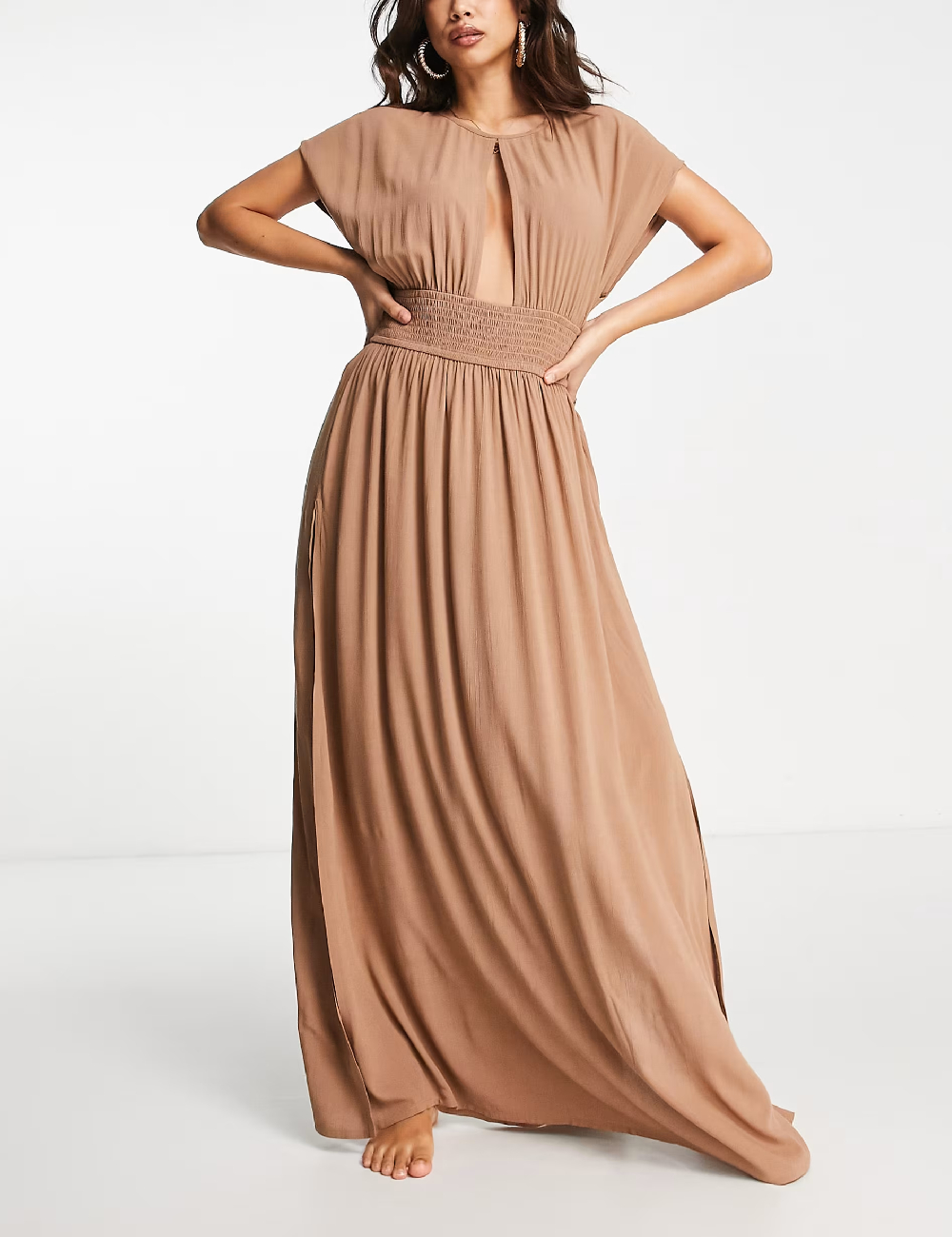 Rochie de plaja ASOS, maro - 1 | YEO