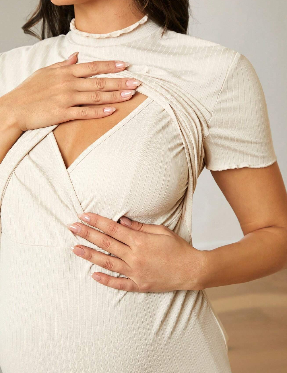 Bluza SHEIN Maternity, crem - 1 | YEO