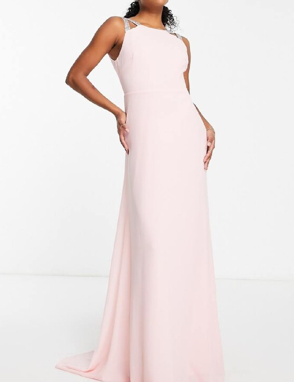 Rochie lunga TFNC London, roz - 1 | YEO