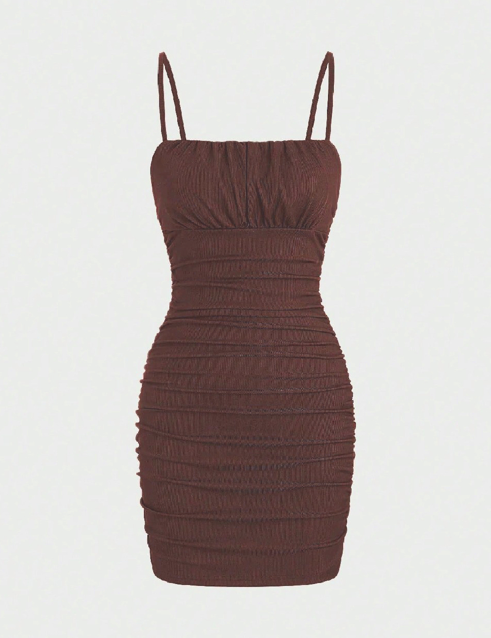 Rochie scurta SHEIN, maro