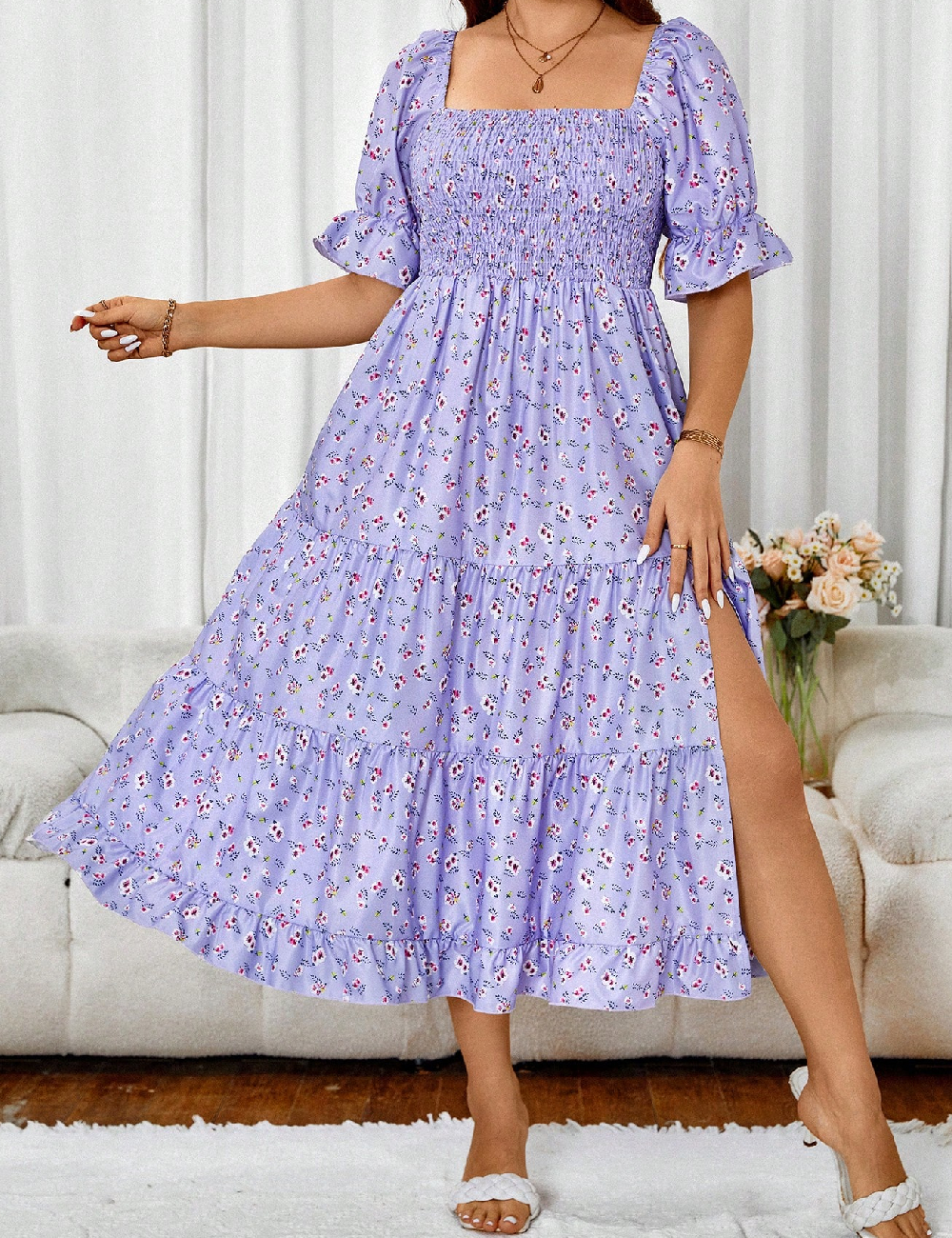 Rochie medie SHEIN CURVE, mov