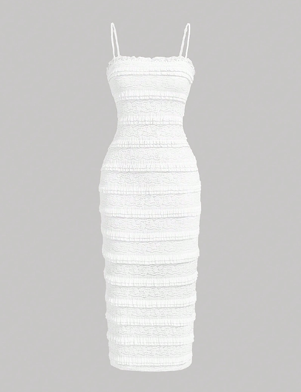 Rochie medie SHEIN, alb
