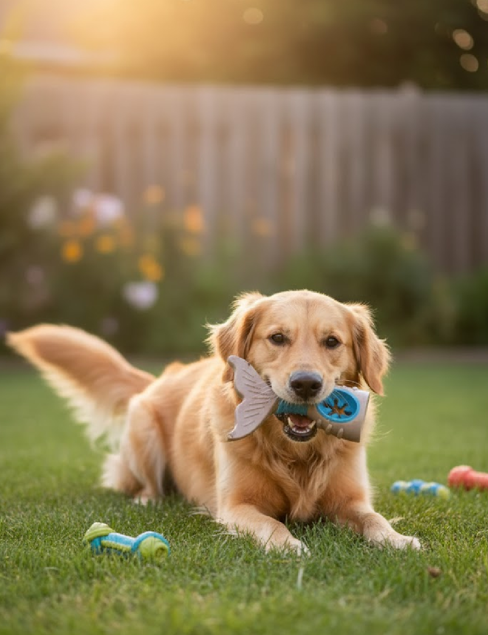 Jucarie pentru caini Beasty, gri/albastru