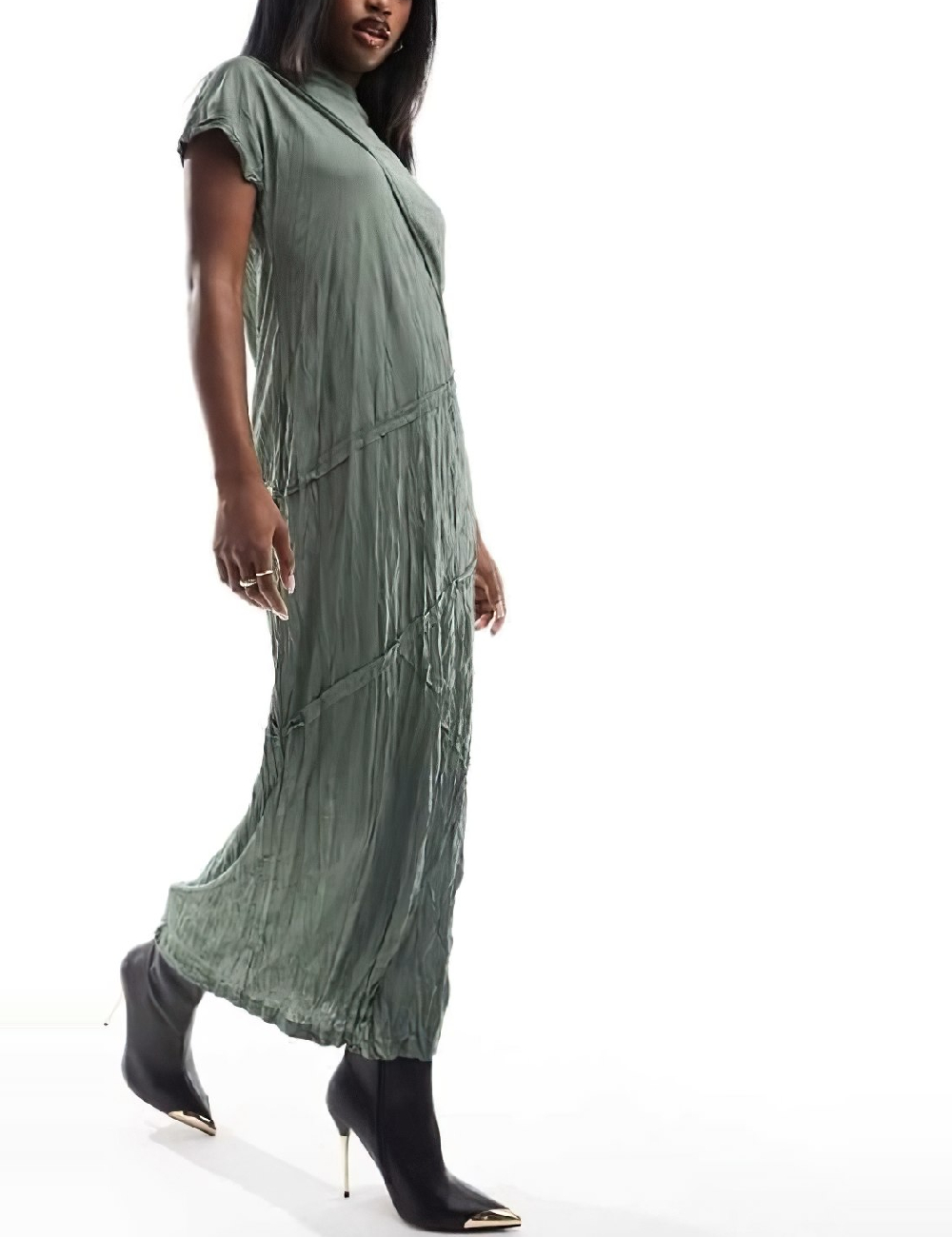 Rochie lunga ASOS, verde - 1 | YEO
