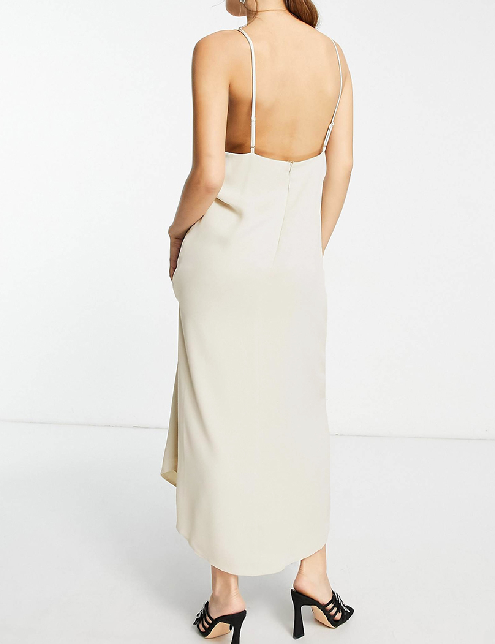 Rochie lunga ASOS, crem - 1 | YEO
