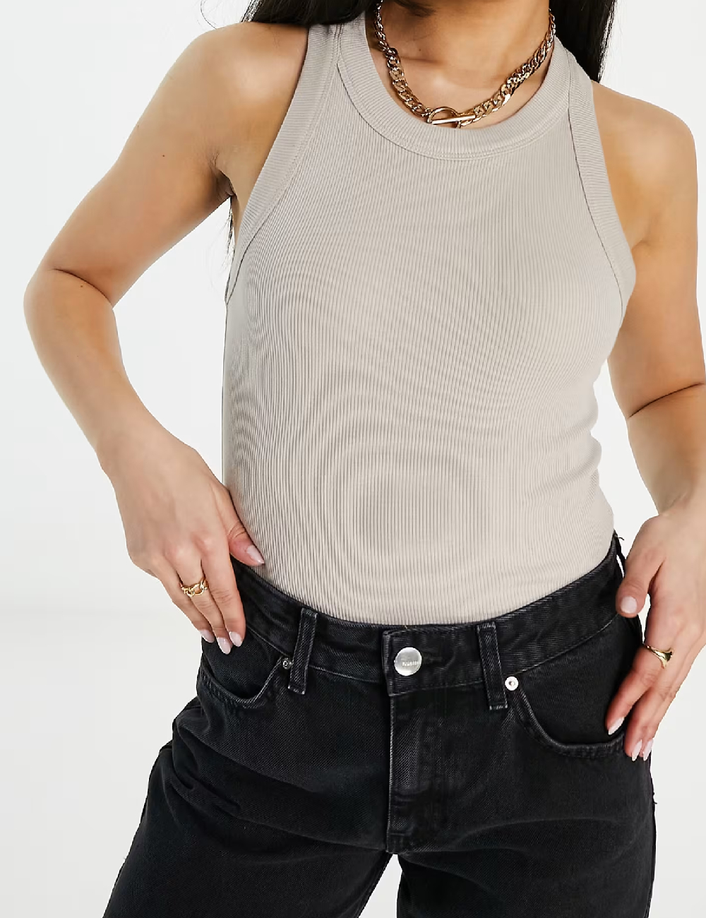 Set Maiouri 2 bucati Stradivarius, alb/crem - 1 | YEO