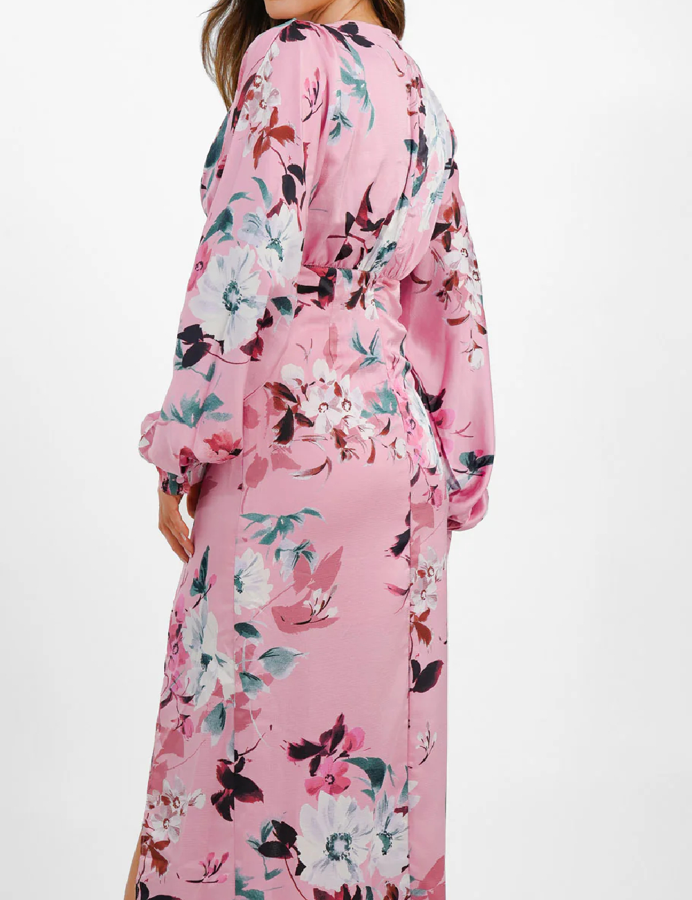 Rochie lunga Liquorish, roz - 1 | YEO