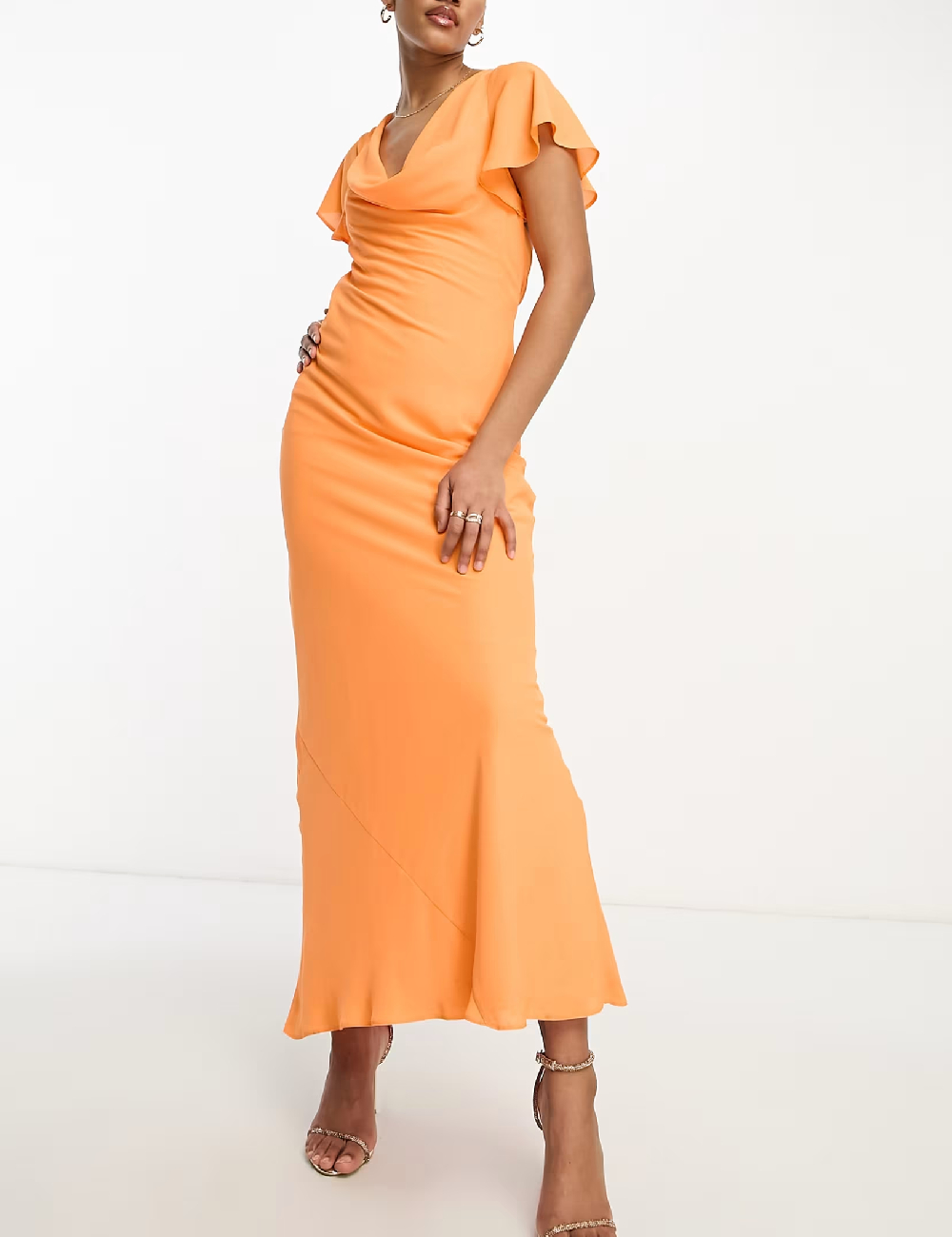 Rochie lunga ASOS, portocaliu - 1 | YEO