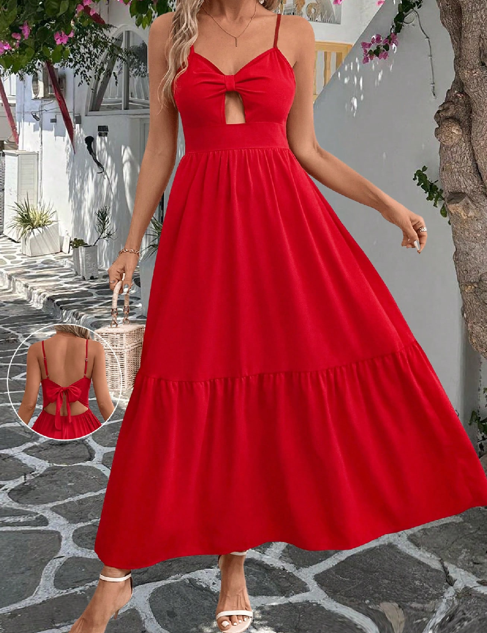 Rochie lunga SHEIN, rosu