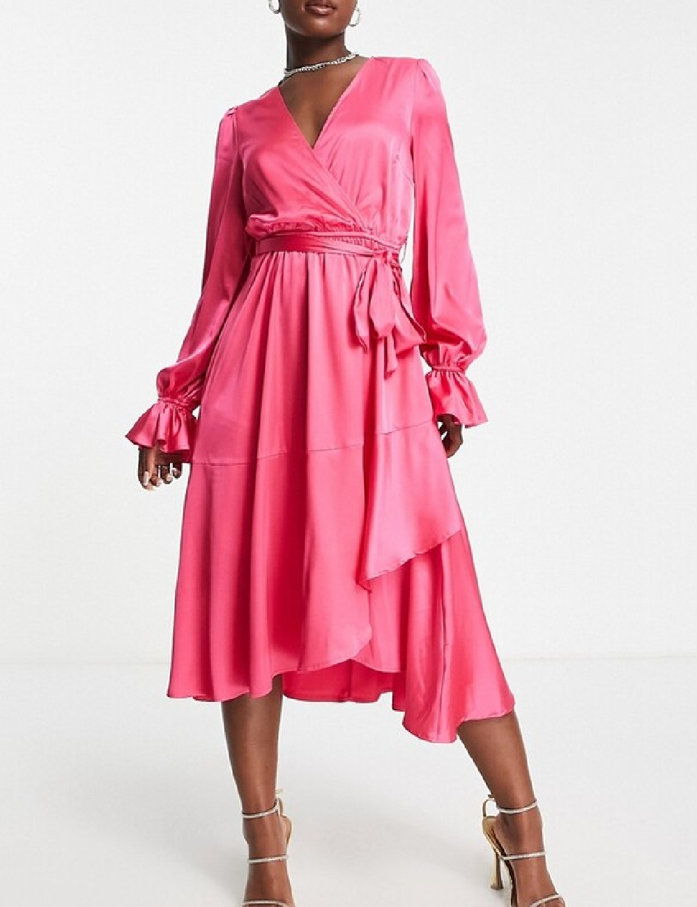 Rochie medie IN THE STYLE, roz