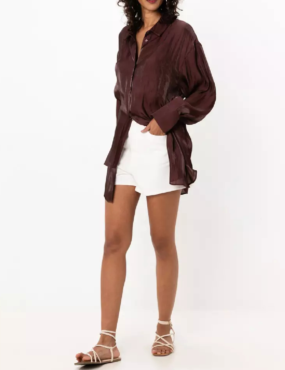Camasa Oversize ASOS, maro