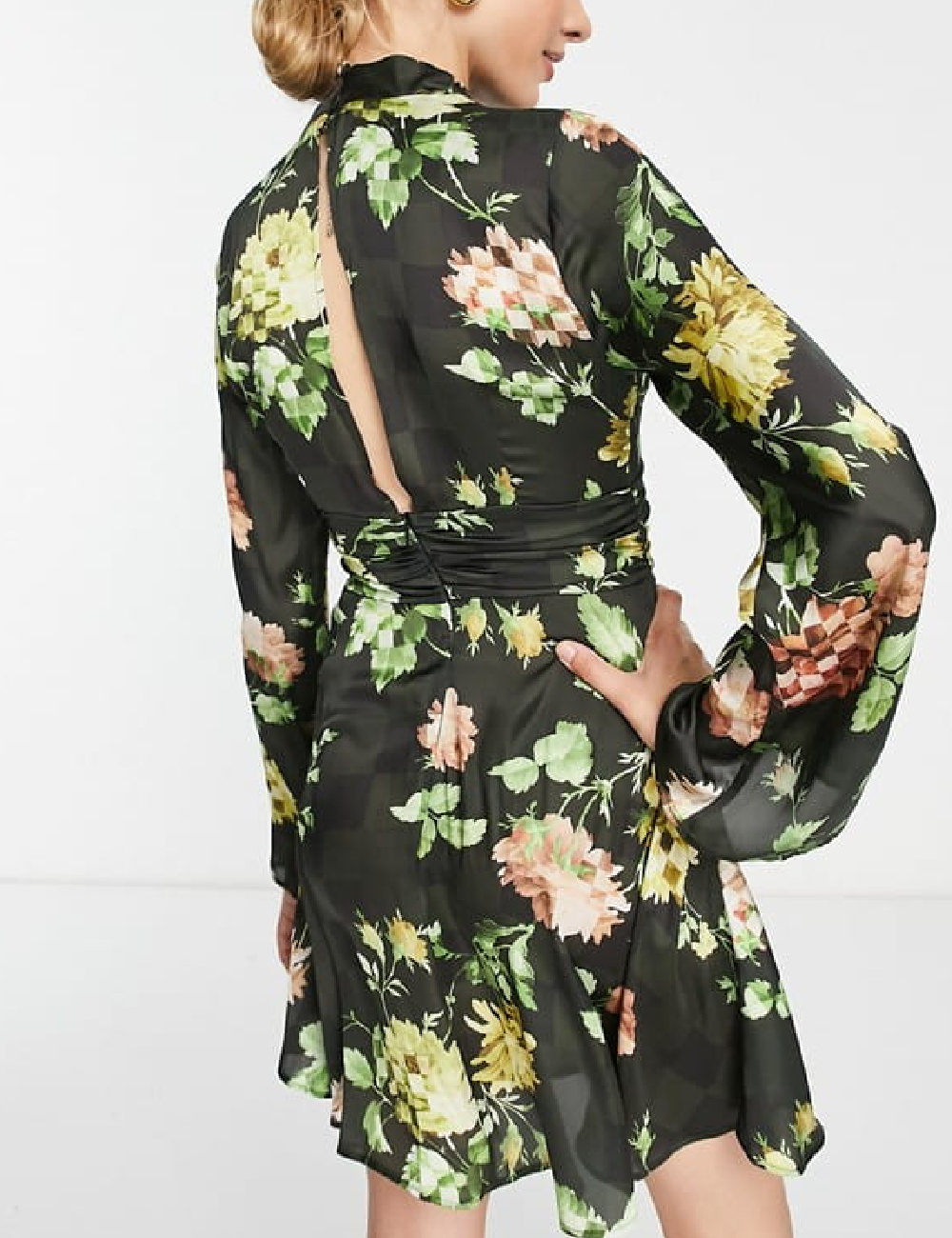 Rochie scurta ASOS, verde - 1 | YEO
