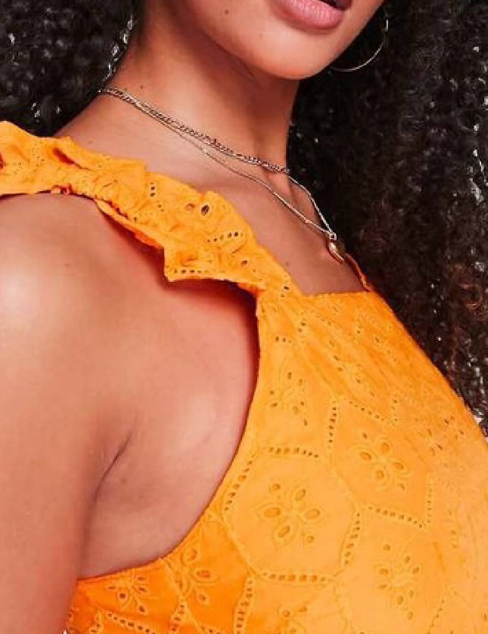 Rochie scurta Influence, portocaliu - 1 | YEO