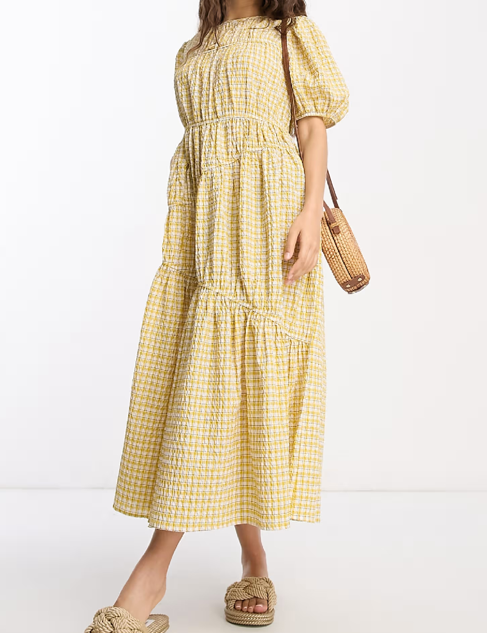 Rochie medie ASOS, galben - 1 | YEO