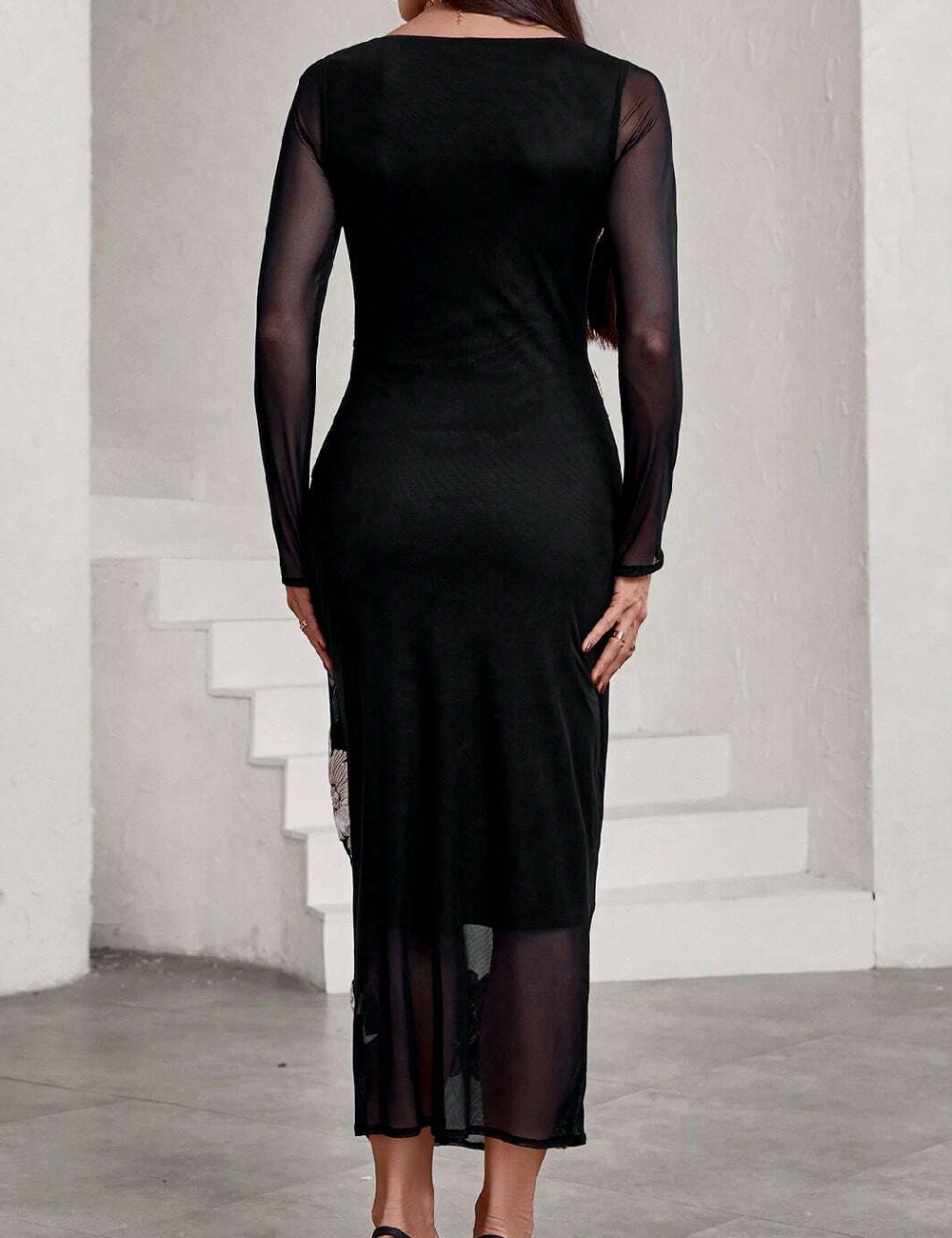 Rochie lunga SHEIN, negru - 1 | YEO