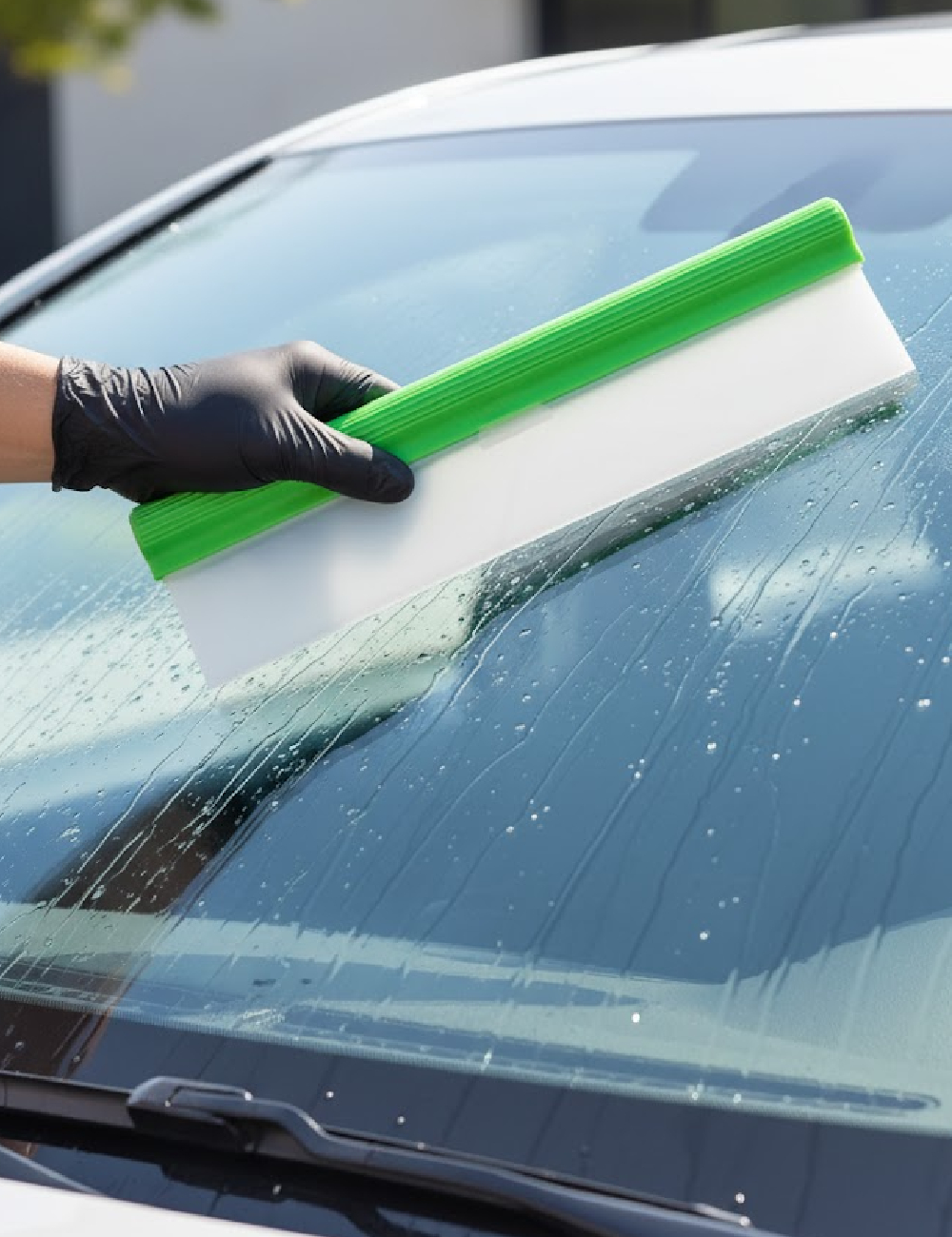 Racleta din silicon C&C Automotive, verde