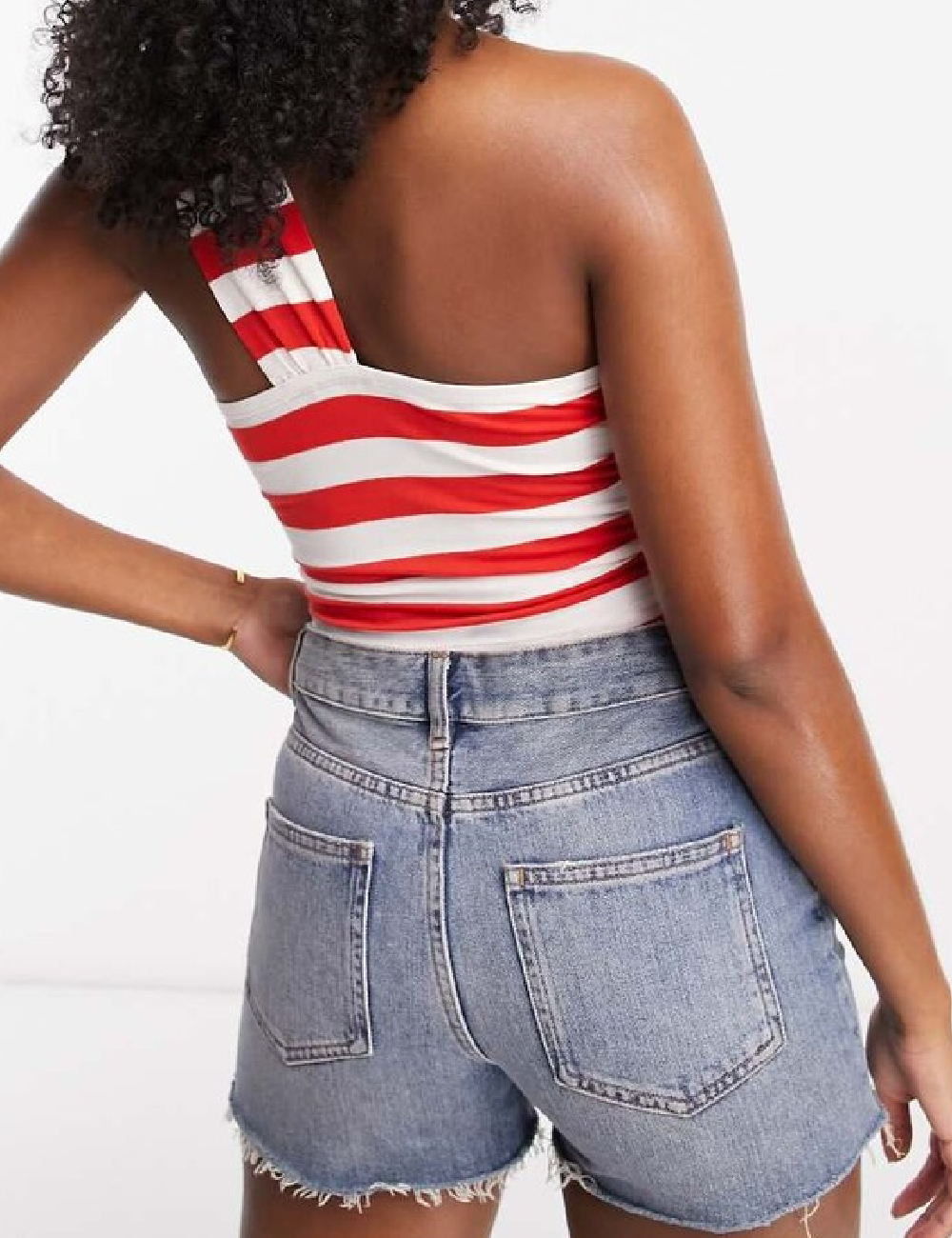 Top ASOS, roz/alb - 1 | YEO
