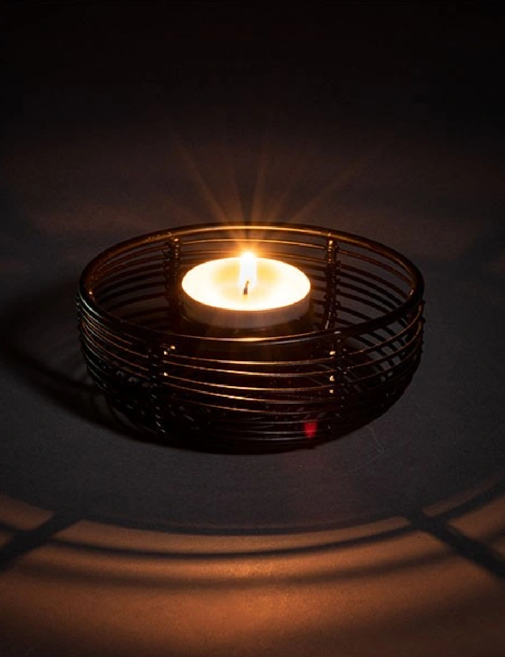 Suport lumanare Home Accents, negru