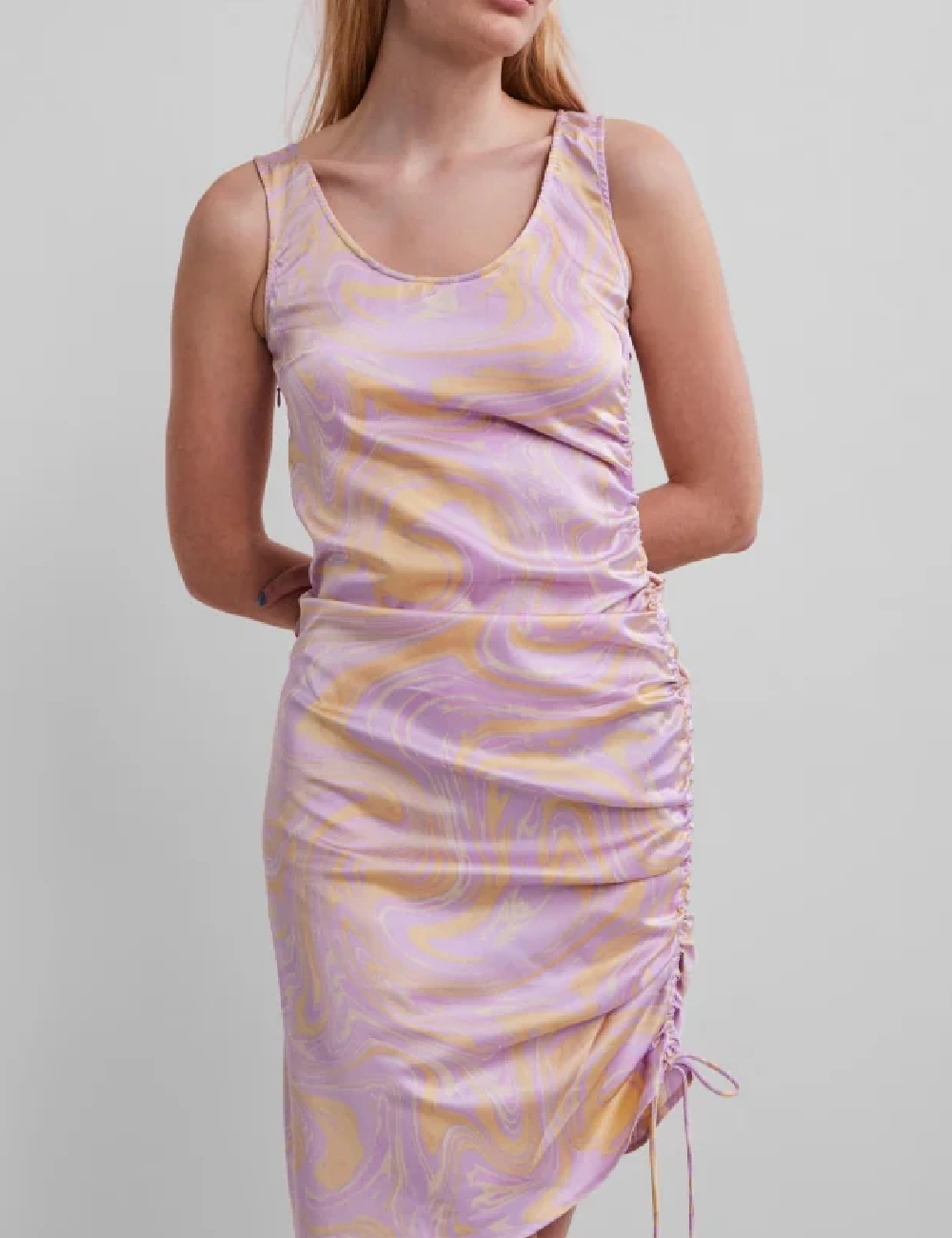 Rochie scurta Pieces, mov - 1 | YEO