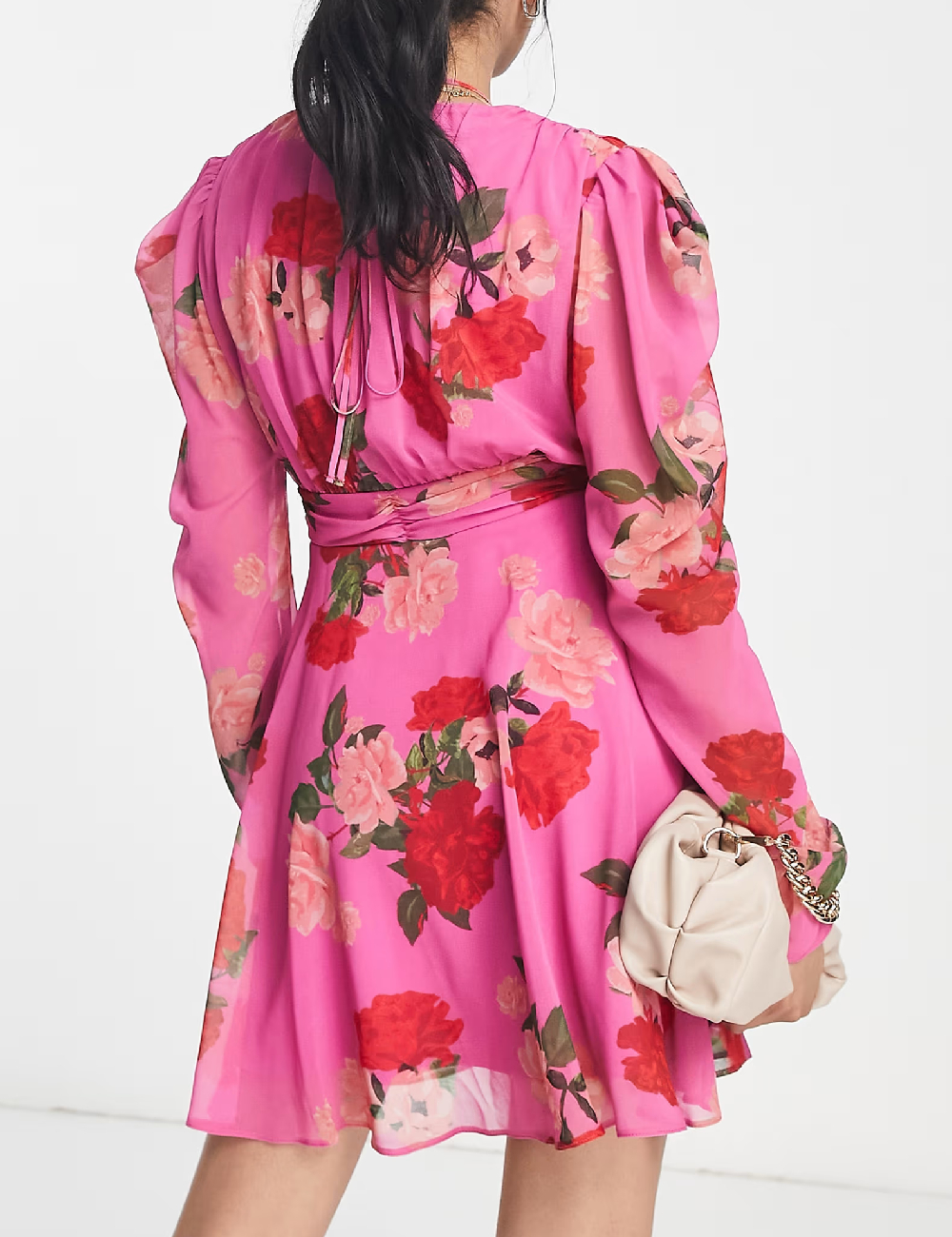 Rochie scurta ASOS, roz - 1 | YEO
