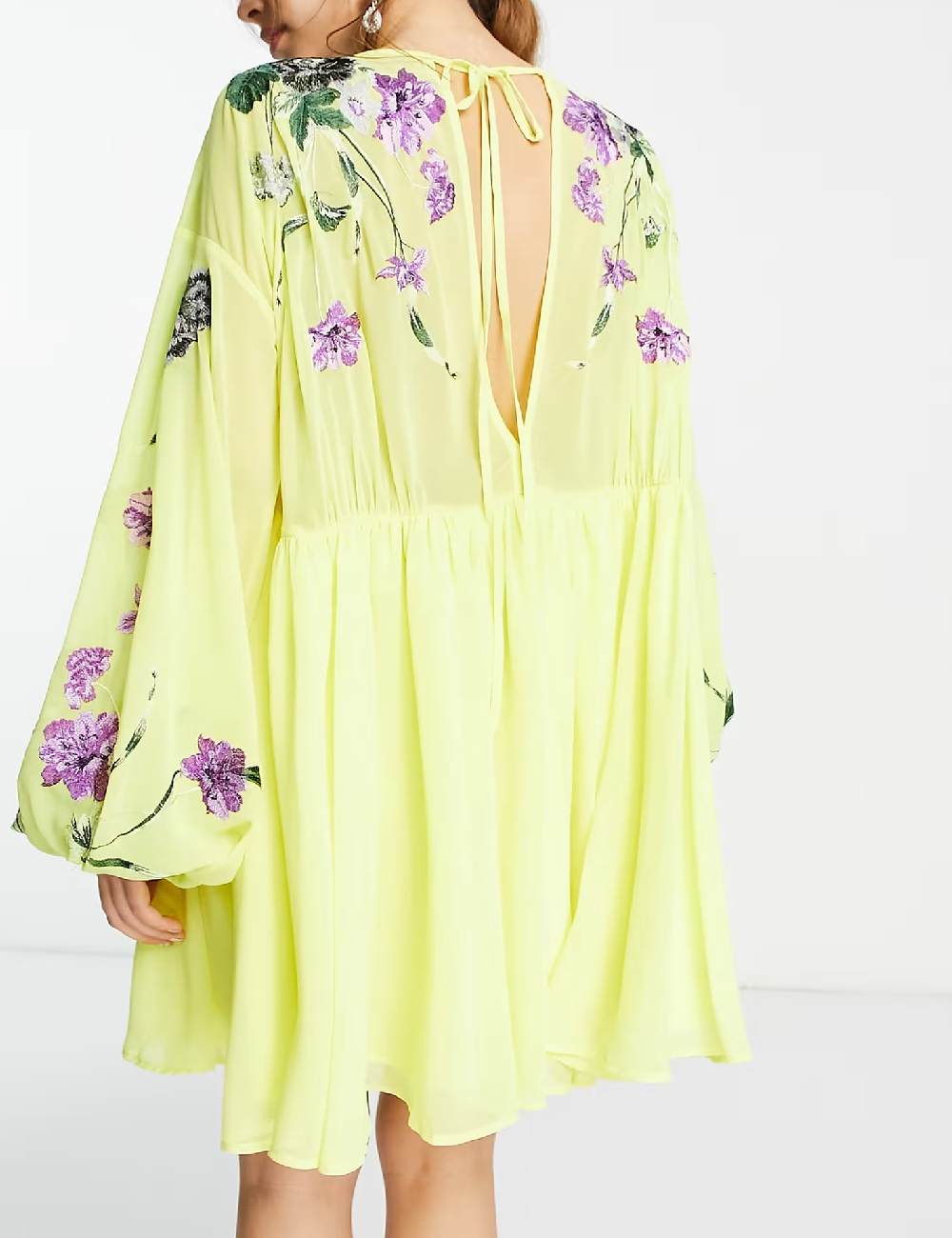 Rochie scurta ASOS, galben - 1 | YEO