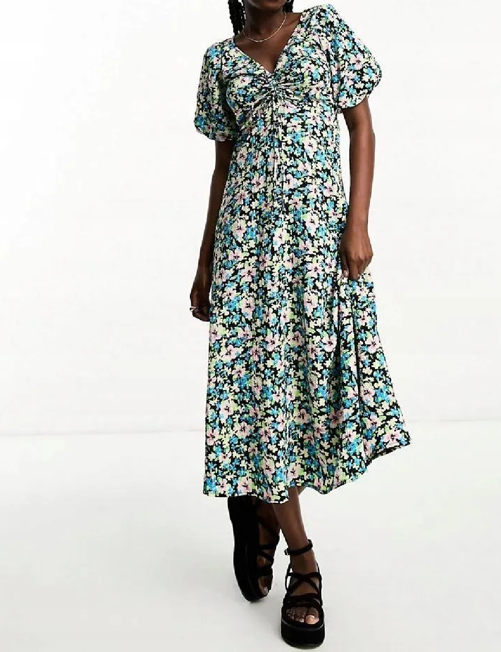 Rochie medie New look, floral print