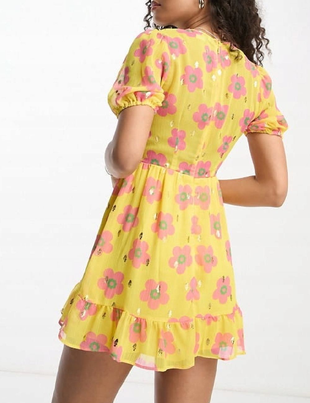 Rochie scurta Never Fully Dressed, galben - 1 | YEO