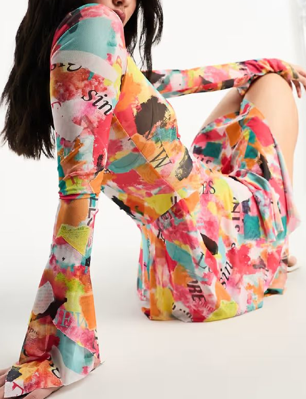 Rochie scurta Annorlunda, mix culori - 1 | YEO