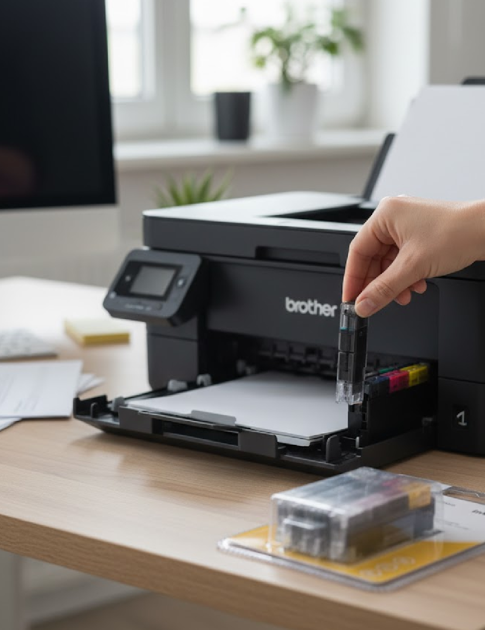 Set cerneala Brother ink & print, mix culori