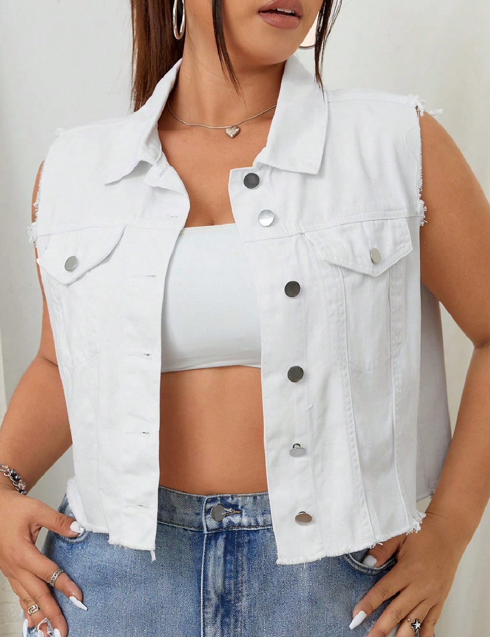SHEIN CURVE Vesta, alb