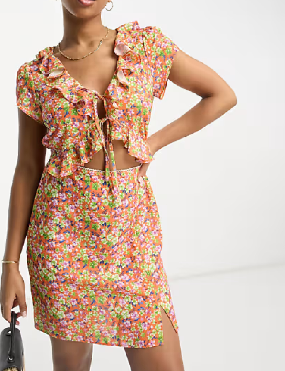 Rochie scurta ASOS, floral print