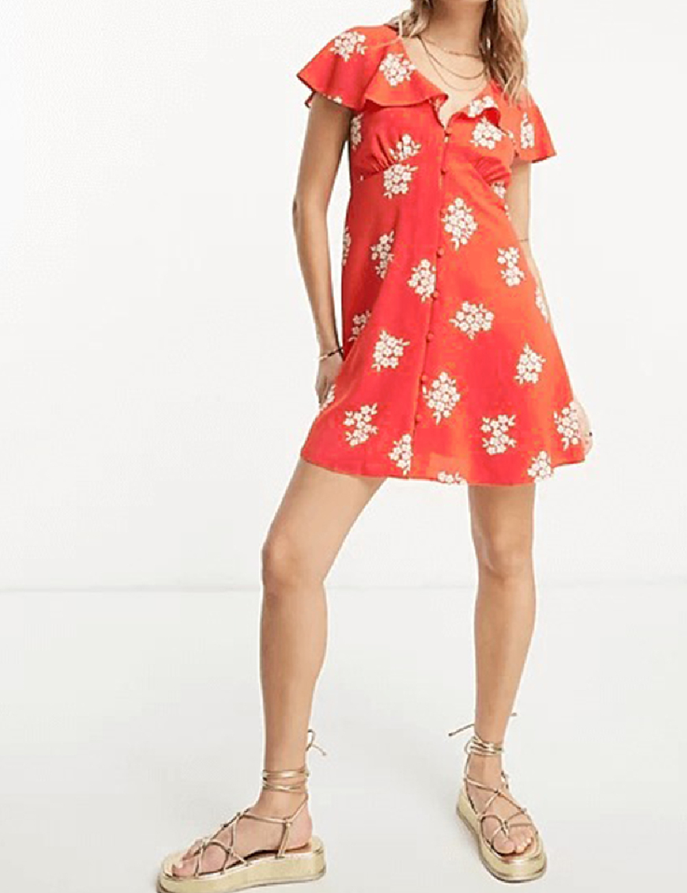 Rochie scurta ASOS, rosu